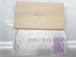 ジミーチュウ JIMMY CHOO 長財布 ラウンドファスナー 星座 スタッズ チャーム 刻印 LEATHER レザー イタリア製 BLACK 黒 財布・ケース レディース財布 総柄 ブラック 104W-24