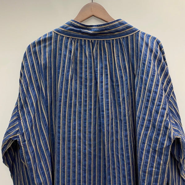 【曜日割引対象外】 キャピタル KAPITAL ストライプ プルオーバー 長袖カットソー ネイビー 2サイズ 201MT-3566 VB