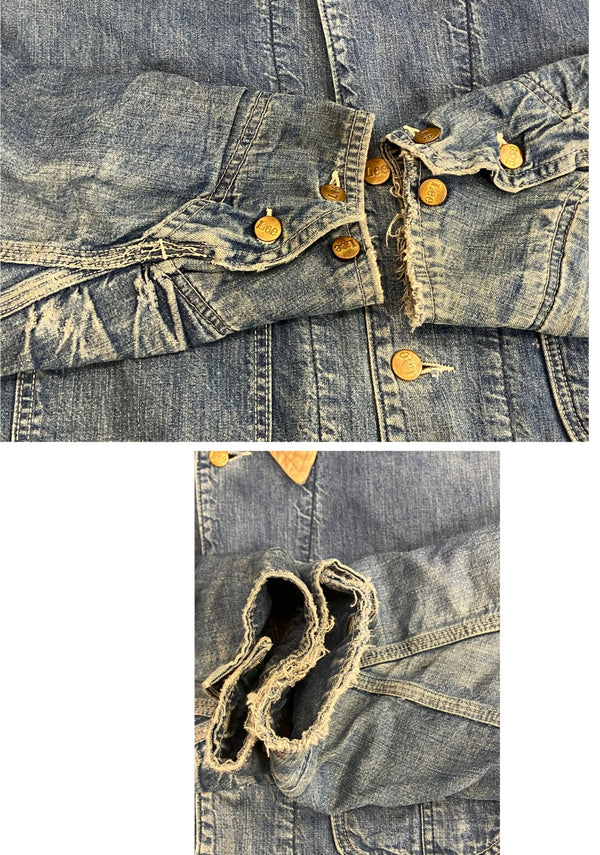 リー Lee 70's 70年代 81-LJ デニムカバーオール ブランケットライナー ヴィンテージ vintage アメリカ製 MADE IN USA ジャケット ブルー 101MT-4490