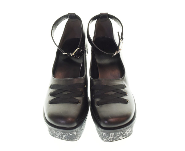 ハレ HARE ガラソールチャンキーパンプス 黒 レディース靴 パンプス ブラック L 103S-961