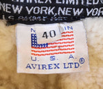 アビレックス AVIREX アヴィレックス B-6 リアル ムートン フライト B6 本革　SCOVILL ZIP ボア 40 ジャケット ブラウン 103MT-2951