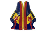 アベイシングエイプ A BATHING APE × DC COMICS コミックス BAPESTA SUPERMAN ベイプスタ スーパーマン MARVEL ローカット シューズ 黄 青  FS-001 メンズ靴 スニーカー ブルー 26.5cm 104S-997