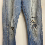 【曜日割引対象外】 ラングラー Wrangler 60's 12MWZ Slim Tapered Denim Pants USA製 デニム ブルー 32×34サイズ 201MB-1040 VB