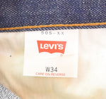 リーバイス Levi's 50S-XX DEAD STOCK デッドストック 日本製 復刻 99年製 90年代 90's 90s BIG E 赤耳 501xx 501  デニム ブルー W34L36 103MB-604