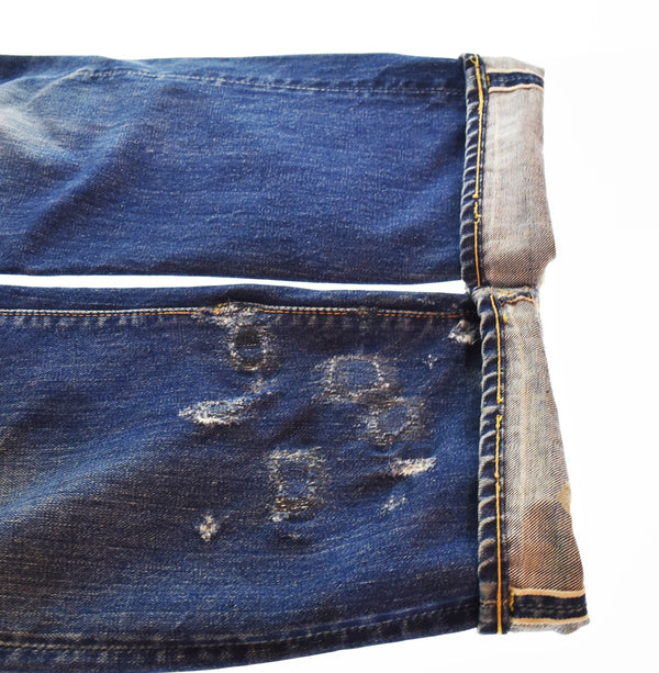 リーバイス Levi's 60's 501ZXX 紙パッチ ギャラ無し 60年代 センターオフセット ボタン裏:K リベット裏:アルミトップボタン:銅 両爪 カムクロック GRIPPER ZIPPER グリッパージッパー デニム ブルー 103MB-596