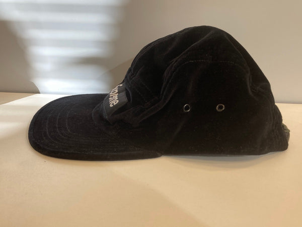 シュプリーム SUPREME 20FW 20AW Velvet Camp Cap ベルベットキャンプキャップ BLACK 帽子 メンズ帽子 キャップ ブラック 101hat-105