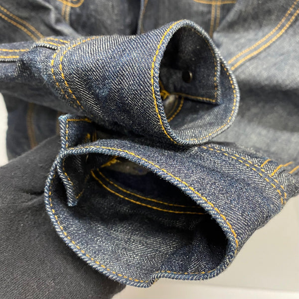 【曜日割引対象外】 ステュディオ・ダ・ルチザン STUDIO D'ARTISAN DENIM JACKET STORM RIDER ブランケット D4187 ジャケット ブルー 42サイズ 201MT-3685 VB