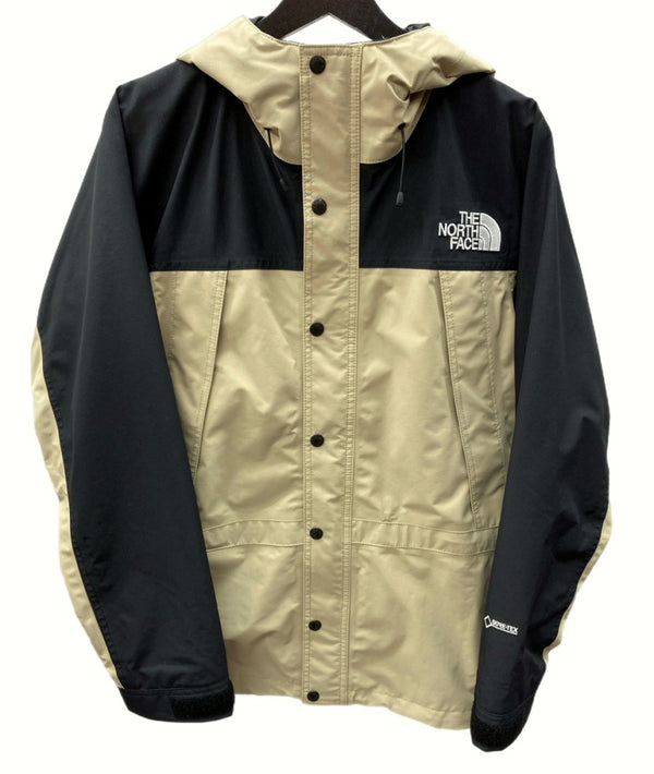 ザノースフェイス THE NORTH FACE Mountain Light Jacket マウンテン ライト ジャケット ゴアテックス ナイロン BEIGE BLACK 黒 NP11834 ジャケット ロゴ ベージュ Mサイズ 104MT-738