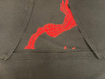 ヴィンテージ Vintage US古着 SPIDER MAN スパイダーマン アメコミ フェード フロッキー MARVEL マーベル キャラクター - Tシャツ ブラック フリーサイズ 101MT-2733