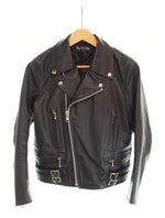 ヘルキャットパンクス HELLCATPUNKS ダブルライダースジャケット 牛革 黒 ジャケット ブラック Mサイズ 103LT-109