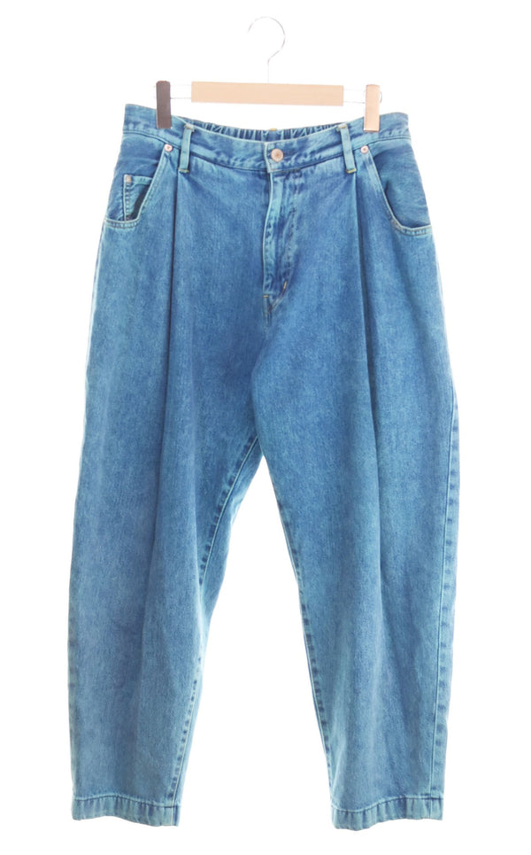 ネオンサイン NEON SIGN BAGGY DENIM SLACKS バギーテーパードパンツ 543 デニム ブルー 2 103MB-399