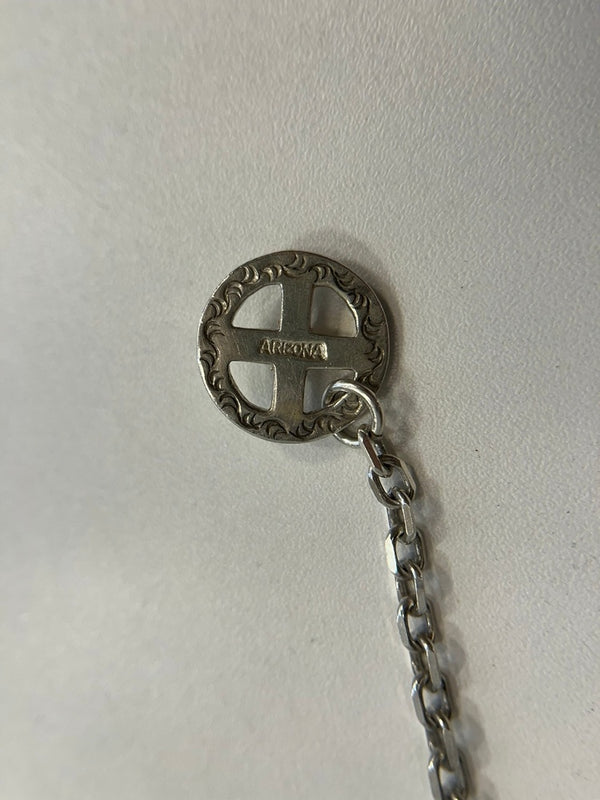 アリゾナフリーダム ARIZONA FREEDOM 唐草 フック 太陽神 ホイール チェーン シルバー✕ゴールド シルバーアクセサリー メンズジュエリー・アクセサリー ネックレスチェーン シルバー 101G-214