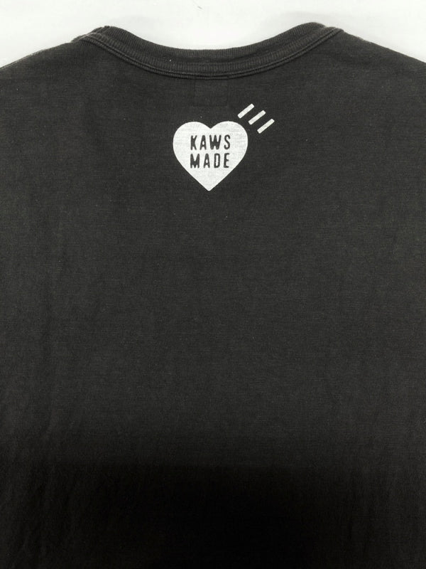 ヒューマンメイド HUMAN MADE × KAWS カウズ 24SS GRAPHIC S/S TEE グラフィック 半袖 Ｔシャツ クルーネック 黒 Tシャツ ロゴ ブラック XLサイズ 104MT-2341