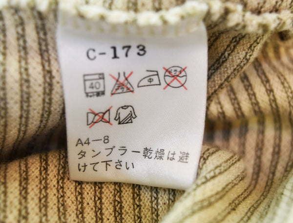 ラルフローレン RalphLauren ボーダー リネン 半袖 ポロシャツ ポケットシャツ KK-RL-YM0323 半袖ポロシャツ ベージュ Lサイズ 103MT-2388