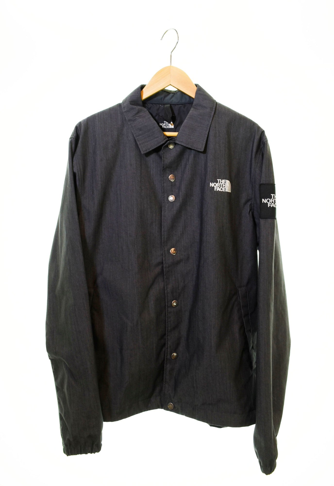 ノースフェイス THE NORTH FACE GTX Denim COACH Jacket ゴアテックス デニム コーチジャケット グレー NP12042 ジャケット グレー Lサイズ 103MT-736