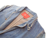 リーバイス Levi's RED リーバイスレッド 初期 2002年製 名作 Guys Warped Coat デニム ワープド コート テーラード  MADE IN TUNISIA WPL-423 ジャケット ブルー Sサイズ 103MT-2247