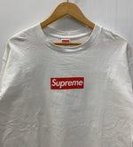 シュプリーム SUPREME Box Logo L/S Tee 長袖カットソー ロンT ホワイト Lサイズ 201MT-3144