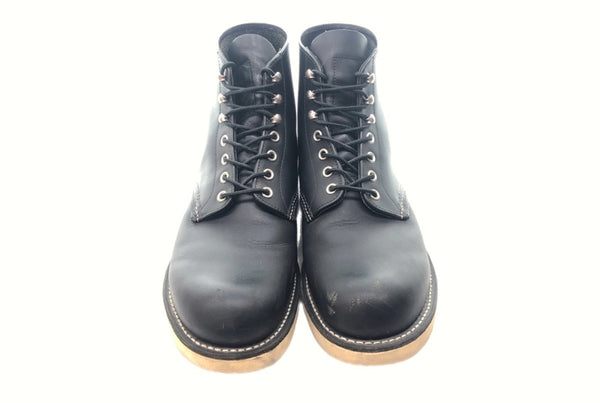 レッドウィング RED WING 6inch CLASSIC ROUND インチ クラシック ラウンド 9 1/2D 黒 8165 メンズ靴 ブーツ ワーク ブラック 27.5cm 104-shoes144