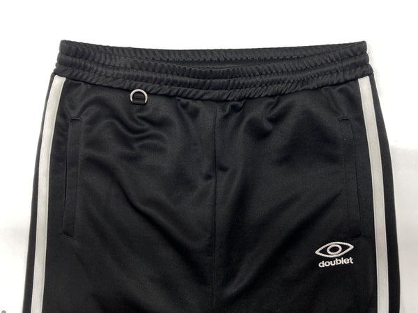 ダブレット doublet INVISIBLE TRACK PANTS インビシブル トラック パンツ イージー ジャージ 刺繍 黒 ロゴ 23SS42PT231 ボトムスその他 ブラック Mサイズ 104MB-333