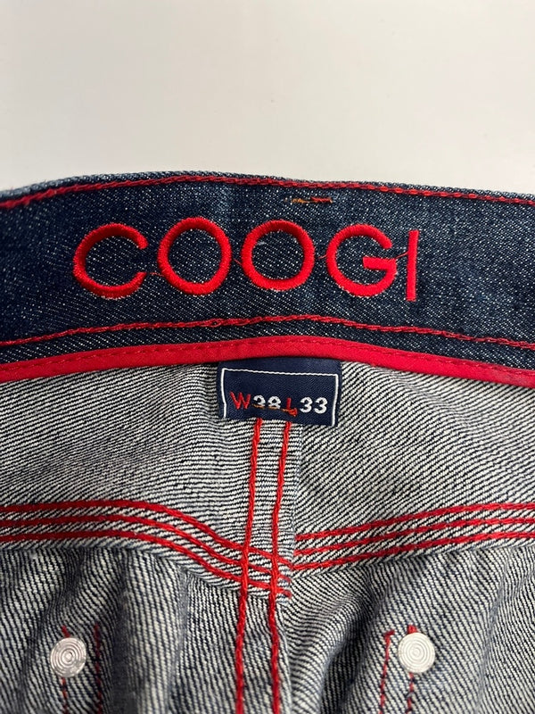 クージー COOGI ポケット刺繍 デニムパンツ ジーンズ ジーパン インディゴ デニム ネイビー W38×L33 101MB-585