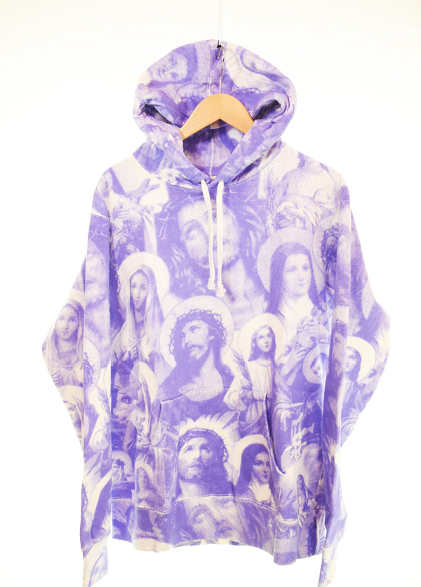 シュプリーム SUPREME 18AW Jesus and Mary Hooded Sweatshirt ジーザス アンド マリア フーデッド スウェット パーカー  パーカ パープル Mサイズ 103MT-3337