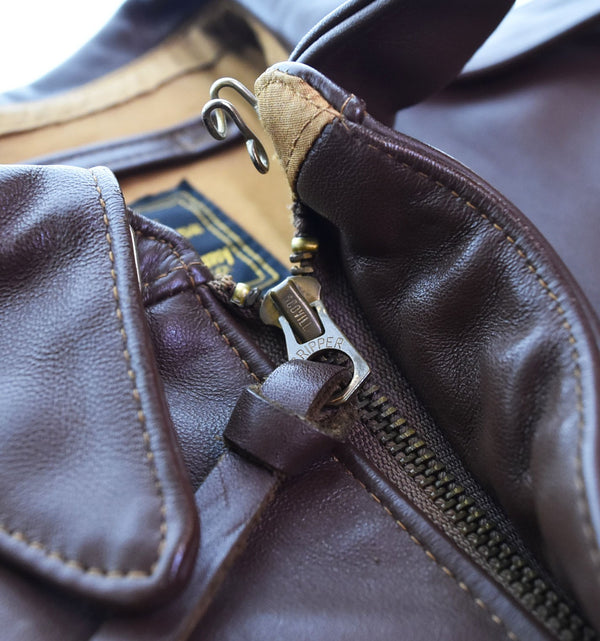 アビレックス AVIREX A-2 Leather Flight Jacket レザー フライト ジャケット VINTAGE TYPE LIMITED VERSION MADE IN USA 38 ジャケット ブラウン 103MT-2623
