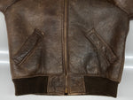 ショット SCHOTT B-6 SHEEPSKIN JACKET シープスキン ジャケット フライト ボア ジップアップ アウター 茶 サイズ 38 ジャケット 無地 ブラウン 104MT-1714