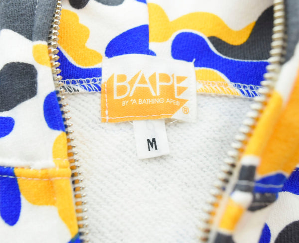 アベイシングエイプ A BATHING APE 前橋限定 BAPE camo  総柄 パーカー パーカ ホワイト Mサイズ 103MT-1121