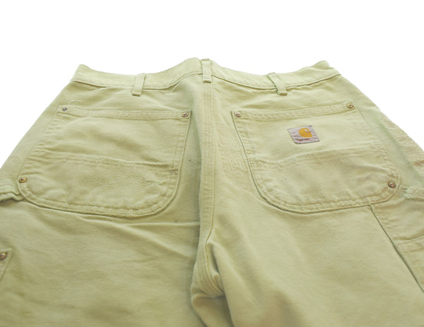 カーハート Carhartt 90s ダブルニーペインターパンツ レアカラー Made in USA 90's USA製 襤褸 雰囲気 ボトムスその他 グリーン 103MB-677