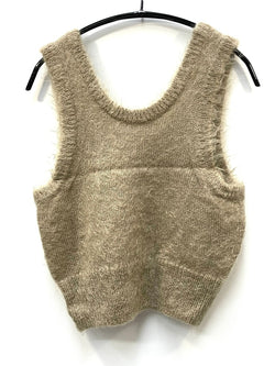 オーラリー AURALEE BRUSHED SUPER KID MOHAIR KNIT TANK A24AT06KM ベスト ベージュ 1 601LT-22
