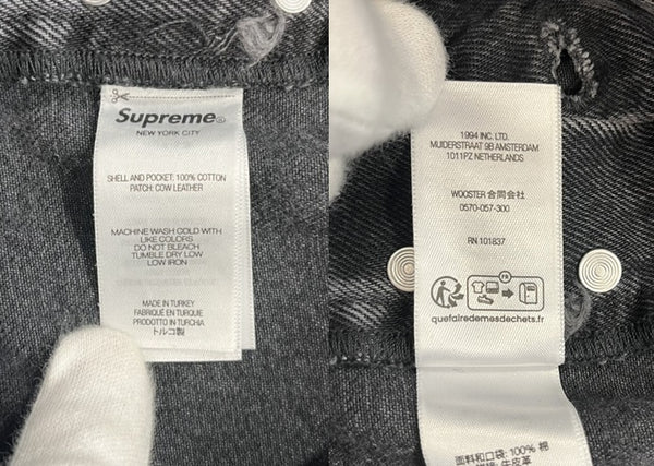 シュプリーム SUPREME ×Martine Rose Denim Cargo Pant 24FW マーティンローズ デニムカーゴパンツ 黒 デニム ブラック 表記サイズ30 101MB-641