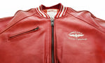 アビレックス AVIREX 90's 90年代 レザー スタジャン ラグラン スタジアムジャンパー ジャケット レッド Sサイズ 103MT-3102