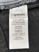 ステューシー STUSSY Big Ol Jean Canvas Needlepunch キャンバス ニードルパンチ パンツ 黒 無地 カーゴパンツ ブラック サイズ28 104MB-270