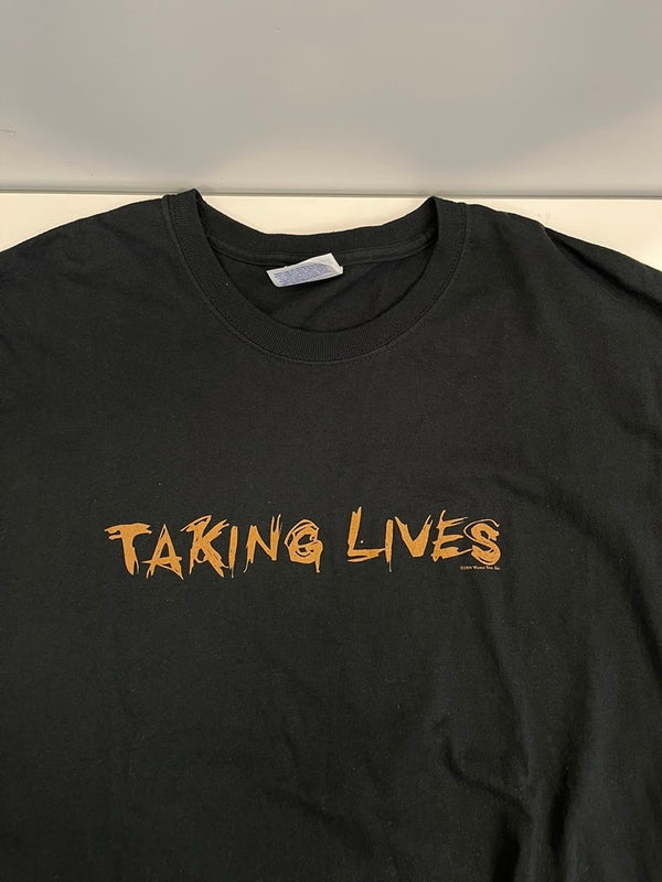 US US古着 00s ©2004 TAKING LIVES テイキングライブス ムービーTシャツ MOVIE T-shirts 黒    Tシャツ ブラック Mサイズ 101MT-4672