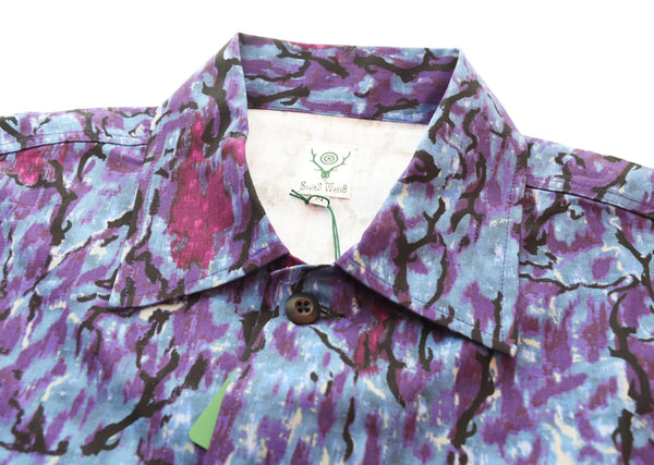 サウスツー ウエストエイト South2 West8 HUNTING SHIRT - COTTON RIPSTOP ハンティング シャツ リップストップ 総柄 MR738 長袖シャツ マルチカラー Mサイズ 103MT-1950