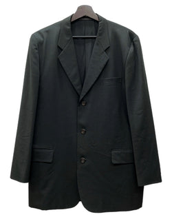 コムデギャルソン COMME des GARCONS HOMME TAILORED JACKET テーラード ジャケット 田中オム スーツ ダークグリーン 緑 HJ-04030L ジャケット 無地 グリーン Mサイズ 104MT-2222