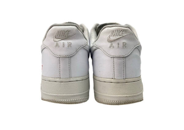 ナイキ NIKE 23年製 × SUPREME シュプリーム AIR FORCE 1 LOW エア フォース ロー ボックスロゴ シューズ 白 CU9225-100 メンズ靴 スニーカー ホワイト 28cm 104S-950