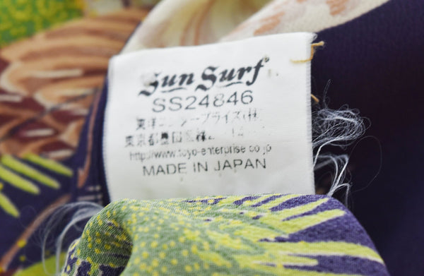 サンサーフ SUN SURF  アロハシャツ BIG EAGLE レーヨンシャツ  SS24846 長袖シャツ Lサイズ 103MT-2141