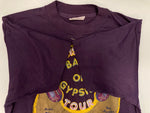 バンド band 1985 BAND OF GYPSIES TOUR バンド オブ ジプシーズツアー 紫 ツアーTシャツ 袖シングル US古着 バンドTシャツ Tシャツ パープル Lサイズ 101MT-2975