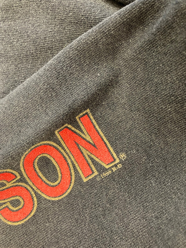 ハーレーダビッドソン HARLEY DAVIDSON 90's 90年代 vintage ヴィンテージ イーグル ロゴ プリント MADE IN USA アメリカ製 パーカ ブラック Lサイズ 101MT-4237