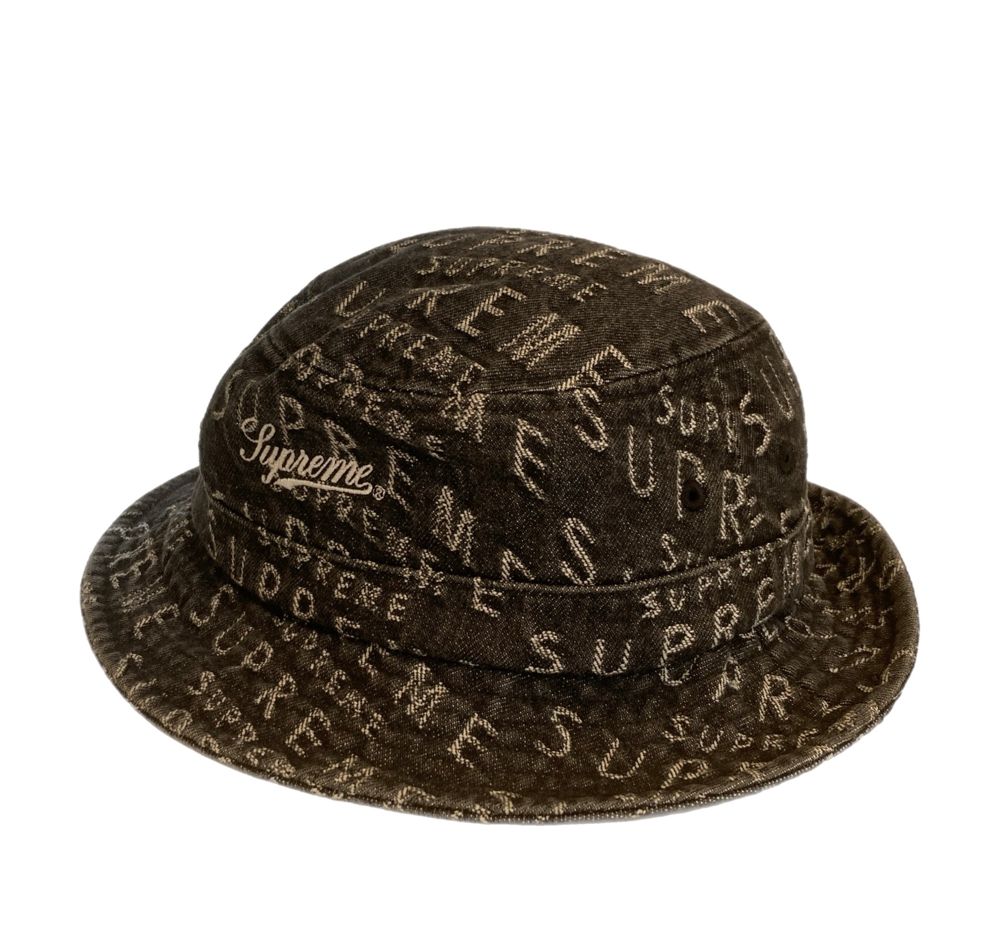 シュプリーム SUPREME 21SS Warp Jacquard Logos Denim Crusher