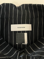 ファセッタズム FACETASM STRIPED ZIPPER SHIRT ストライプ ジッパー シャツ MIMI-SH-U03 サイズ4 長袖シャツ ブラック 101MT-4987