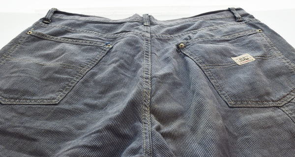 ダブルアールエル RRL ボタンフライ ラルフローレン ヒッコリー 90's ペインターパンツ 三つ星 タグ ボトムスその他 マルチカラー 34/32 103MB-594