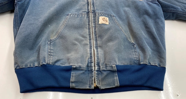 カーハート Carhartt 90's USA製 active jacket アクティブ ジャケット フェード 青 ジャケット ロゴ ブルー 104MT-2126