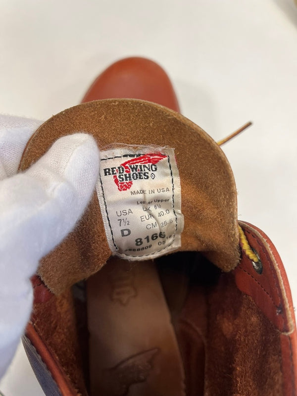 レッドウィング RED WING 6-inch Classic Round アイリッシュセッター ブーツ 茶 8166 メンズ靴 ブーツ ワーク ブラウン 25.5cm 101sh-2346