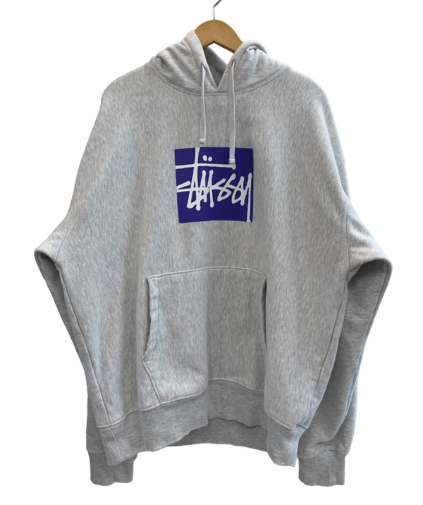 ステューシー STUSSY BOX LOGO HOOD スウェット 1924906 パーカ グレー XLサイズ