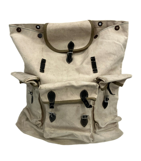 ミリタリー MILITARY 40'S 40年代 旧日本軍 リュック バックパック 旧日本軍 大日本帝国陸軍 当時物 実物 帆布 本革 VINTAGE ヴィンテージ バッグ メンズバッグ バックパック・リュック ベージュ 101bag-203