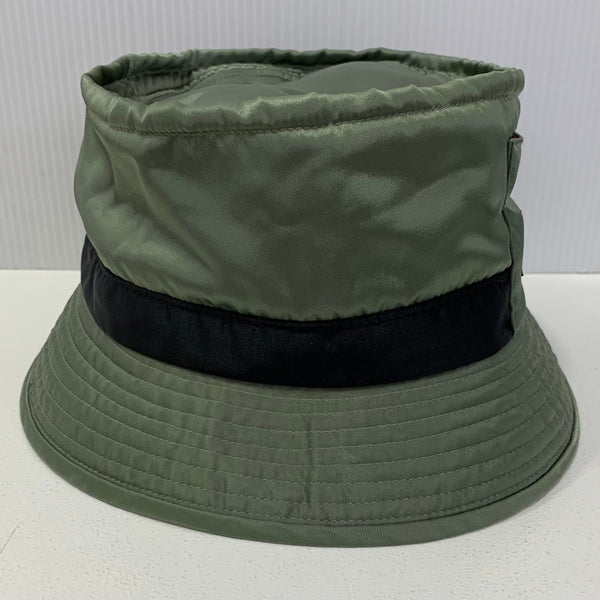 【中古】ポーター PORTER ビームス BEAMS コラボ バケットハット 帽子 メンズ帽子 ハット グリーン フリーサイズ 201goods-657