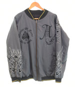 ニュートラルインフィニティ NEUTRAL INFINITY  × ONE PIECE ワンピース ACE エース 白ひげ 海賊団 火拳のエース スカジャン リバーシブル ジャケット ブラック 103MT-3493