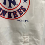【曜日割引対象外】 ヴィンテージ vintage 80's チョークライン CHALK LINE MLB USA製 ナイロン ジャケット ホワイト Lサイズ 201MT-4208 VB